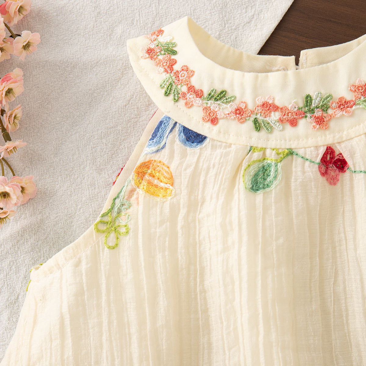 Robe vintage de style d'été pour filles