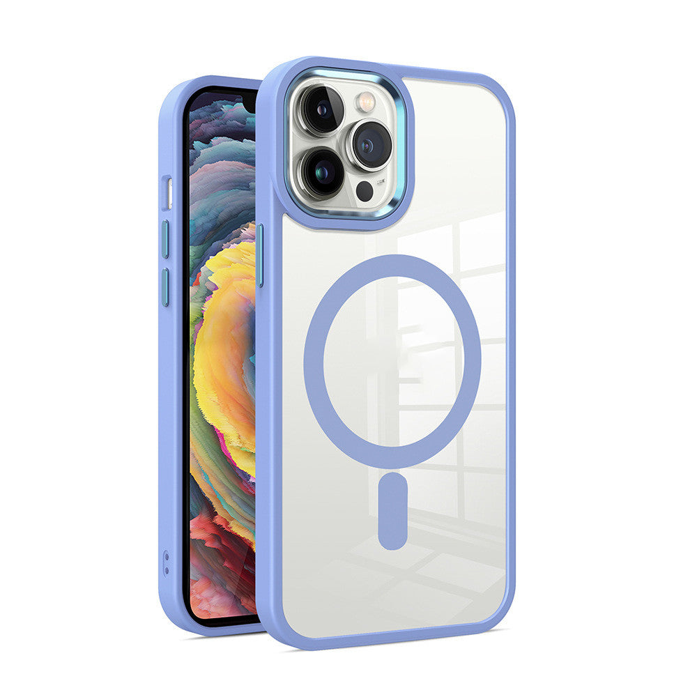 Boîtier magnétique Étui de protection pour téléphone transparent