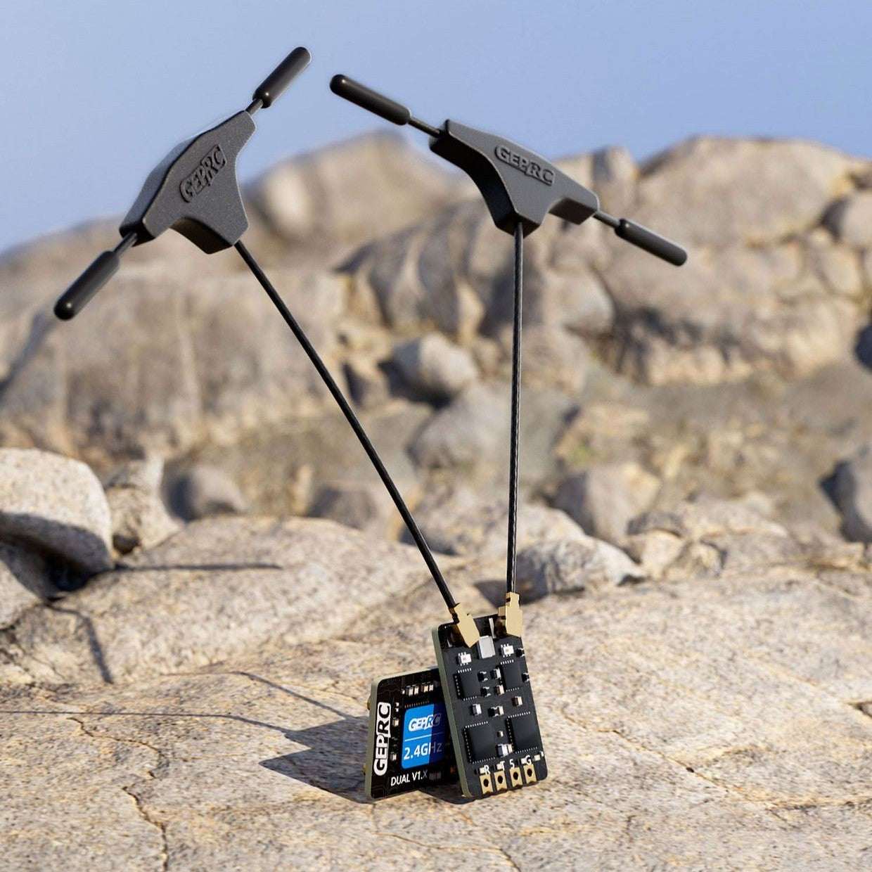 ELRS DUAL 24g Diversity Receiver Generation Vrai antenne DUAL Taux élevé de rafraîchissement
