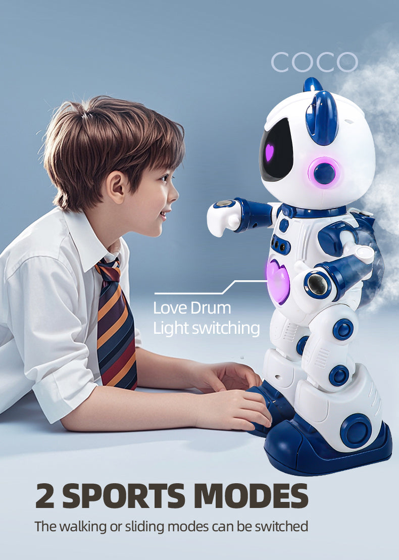 Programmation intelligente Gesture Induction Robot Spray Lampe Respirante Cool Jouets pour enfants