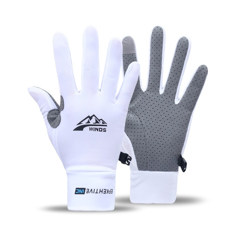 Gants de vélo de fitness à moitié doigt tactile écran respirant écran solaire Gants pour hommes et Wo