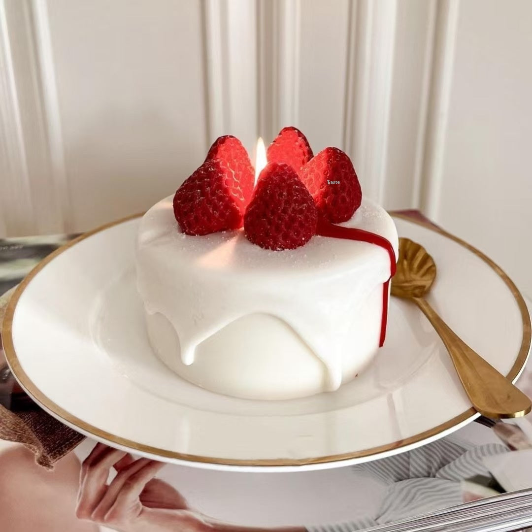 Boîte-cadeau en aromathérapie au lait de la chambre au gâteau fraise