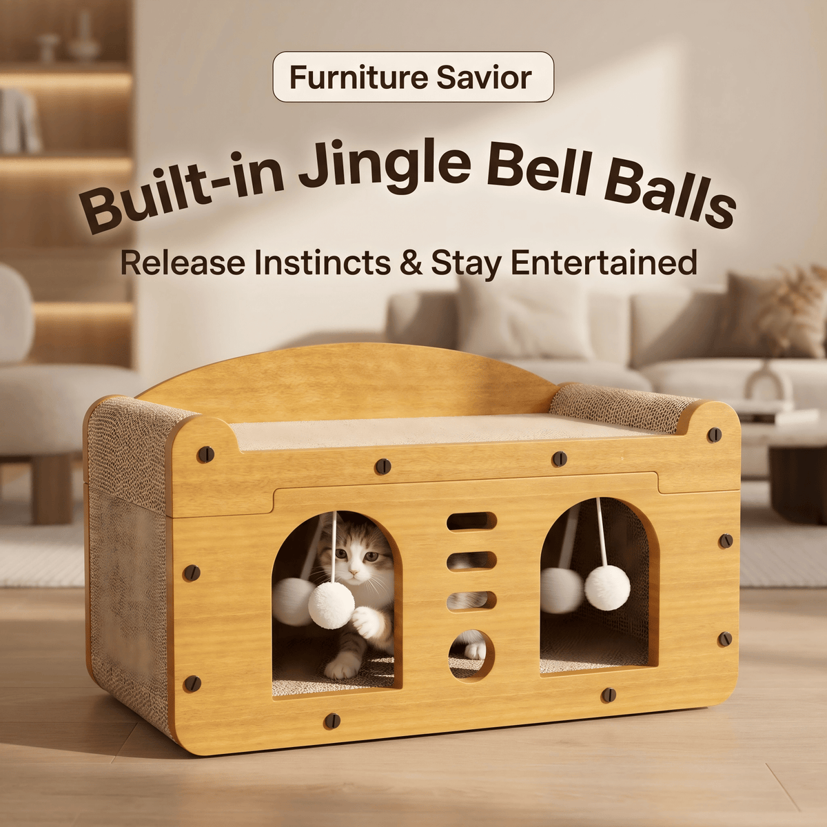 Multi-style Double Layer Cat House