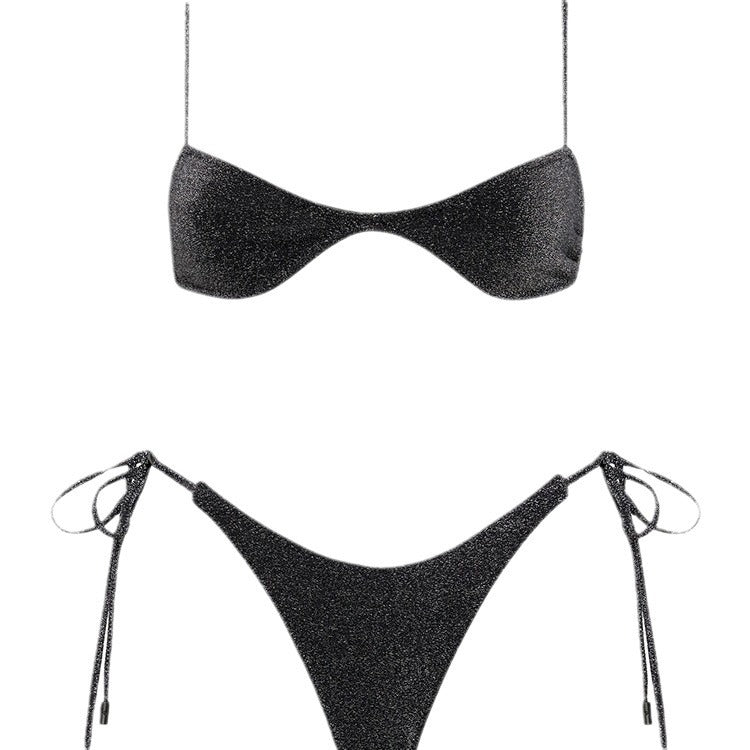 Femmes Bikini deux-pièces Sexy Maillot de bain sans dos
