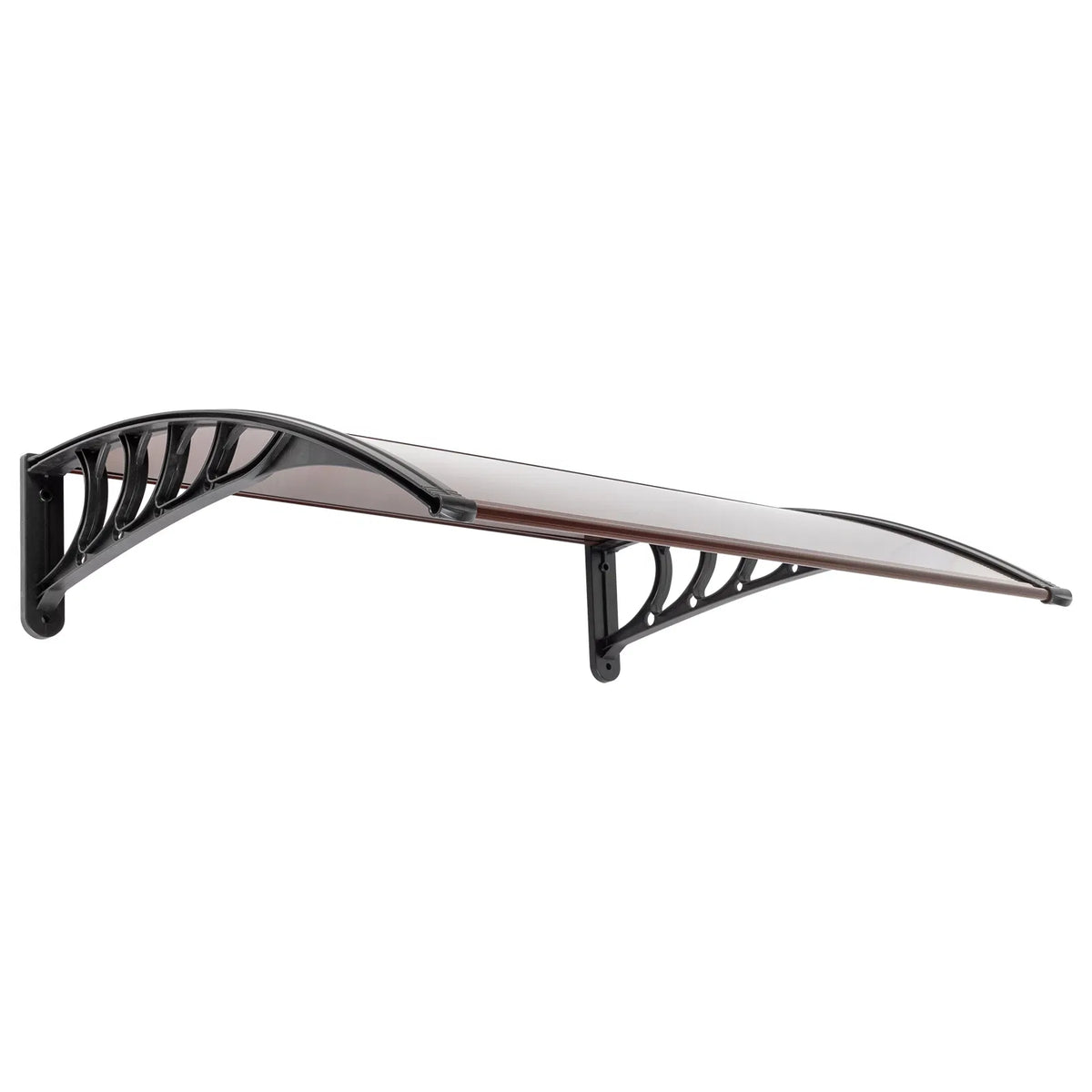 100 x 96cm Maison Application porte et fenêtre couverture de pluie Eaves Brown Board & Black Holder