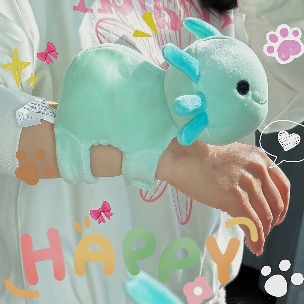 Colorful Salamandre Snap-ring Bracelet en peluche jouet