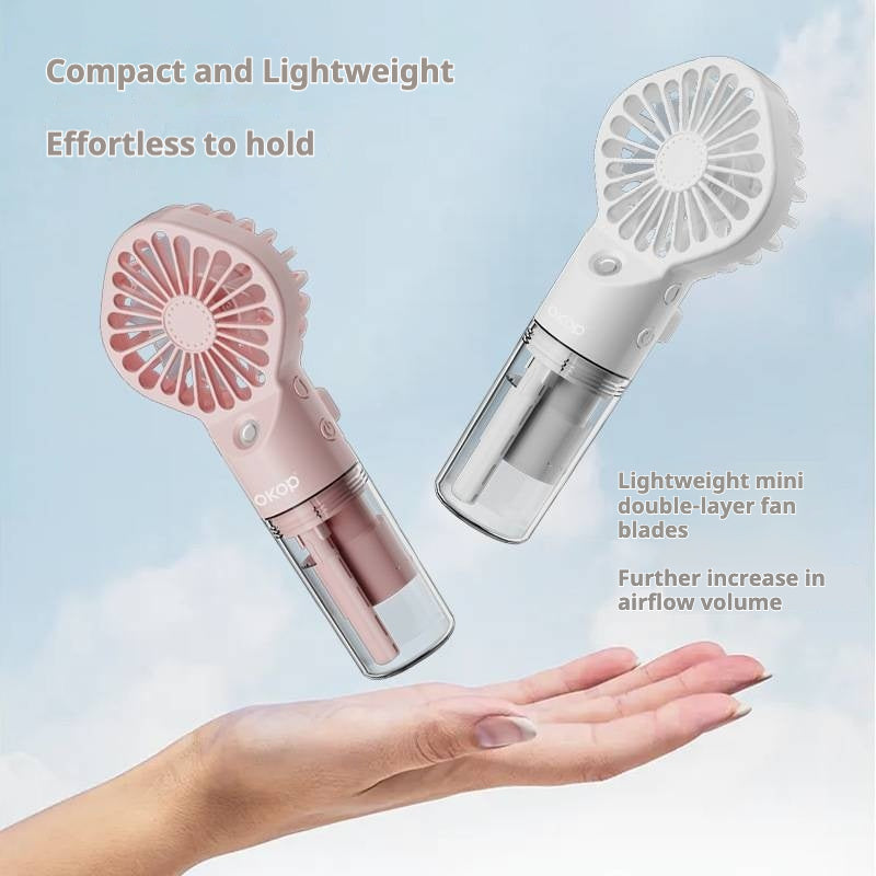 KP-F03 Ventilateur d'embrayage portatif de meilleure vente Mini ventilateur rechargeable portable avec humidificateur Fu
