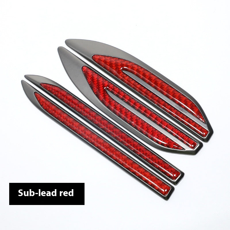 Car Personnalité Carbon Fiber Metal Feuille Sticker latéral