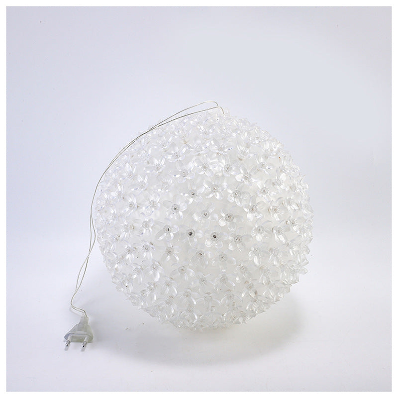 Lampe LED à grande boule d'ornement extérieur