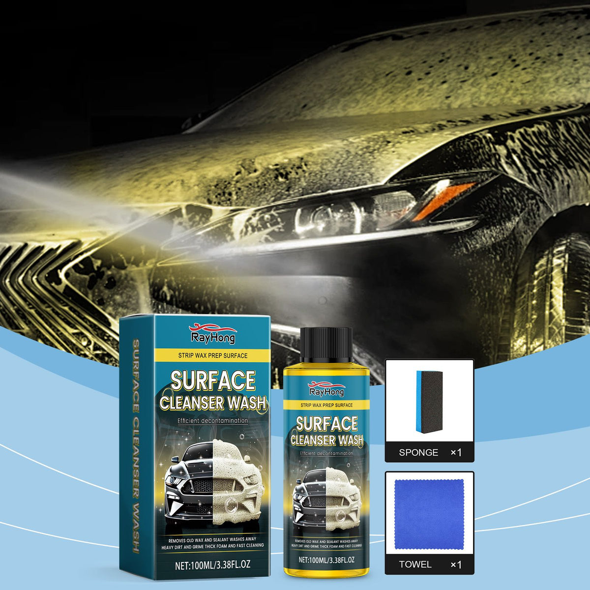 RAYHONG Kit liquide de lavage automobile