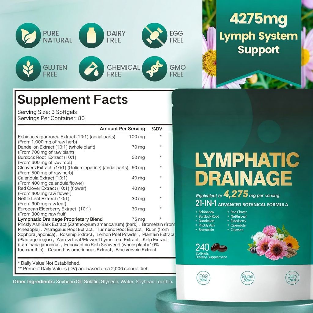 Support du système lymphatique Softgels