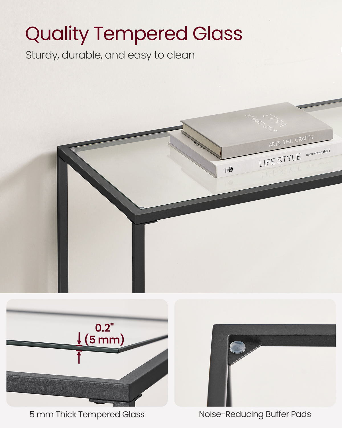 VASAGLE 39.6 Inches Console Table