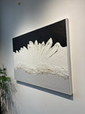 28x40 Art mural abstrait encadré