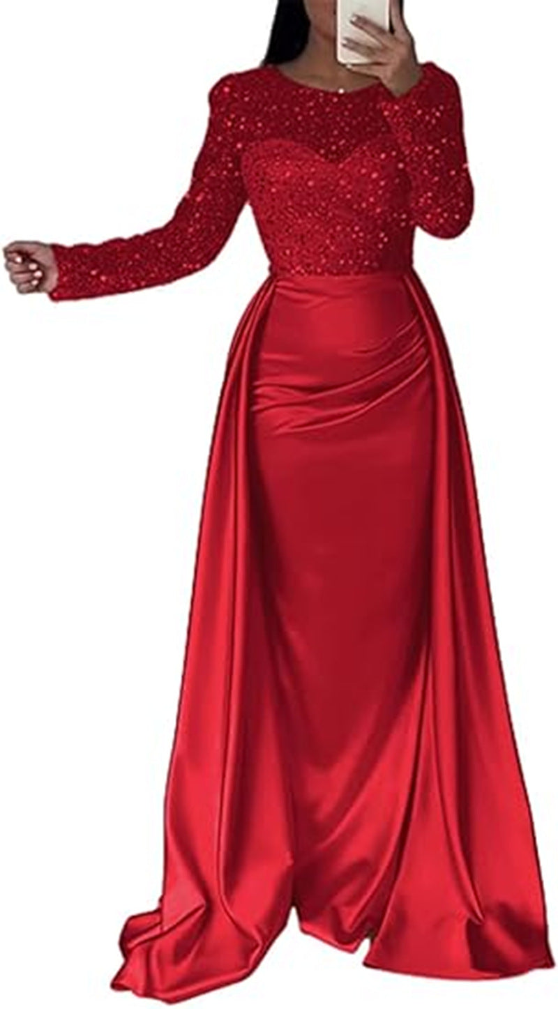 L'éblouissant Sequin Reine Sequin Gowns du soir