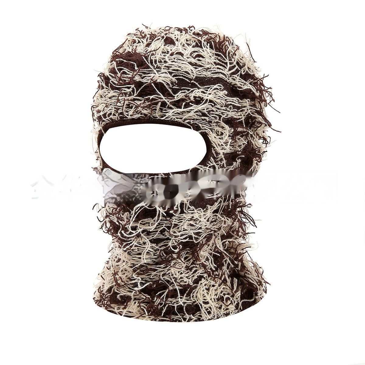 Colorful High Street Hip Hop Street Personnalité Chapeau de tricot Chapeau de masque chaud unisexe