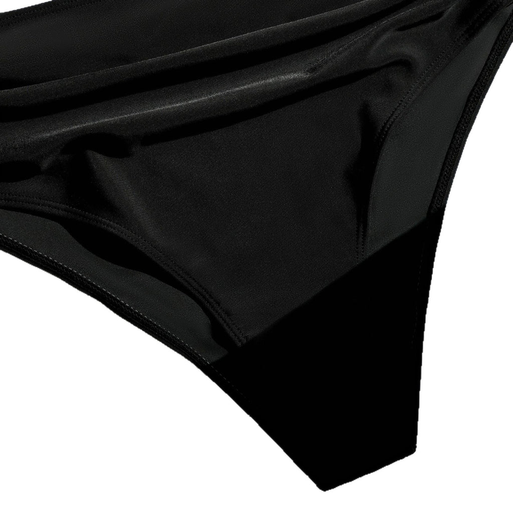 Maillot de bain à manches bandées à taille haute