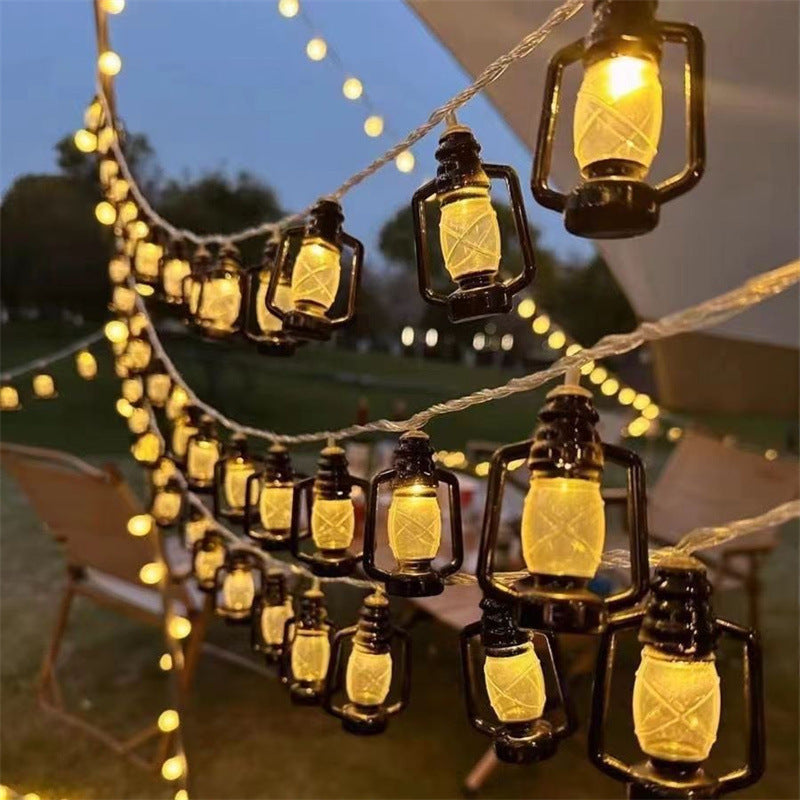 Camping Ambiance Lumière LED Retro Kerosene Lampe de bouteille