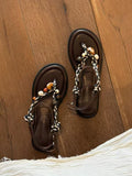 Sandales de String de vacances Boho pour femmes
