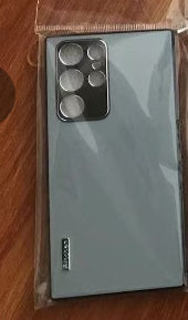 Coque téléphone S22Ultra Metal Lens S21U Frosted S21 Starlight Protective Cover