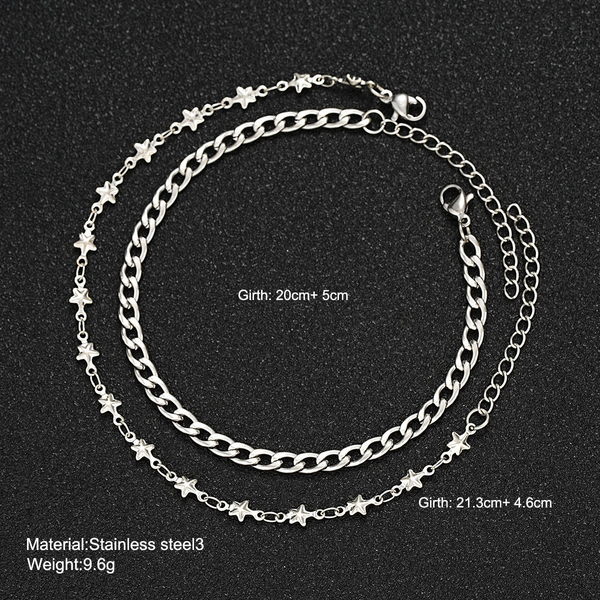 Bracelet homme et femme en acier inoxydable de style européen et américain
