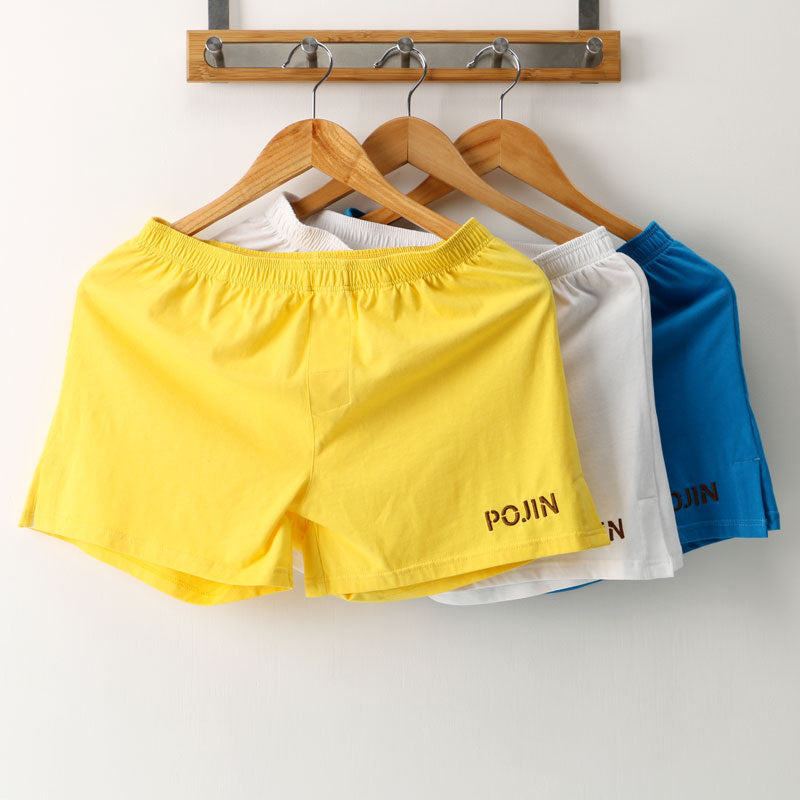 Cotton Homme Plus Taille Garçons Loose Breathable Boxer Mid Waist Youth Short