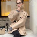 Manteau doux à manches longues et à manches longues chic