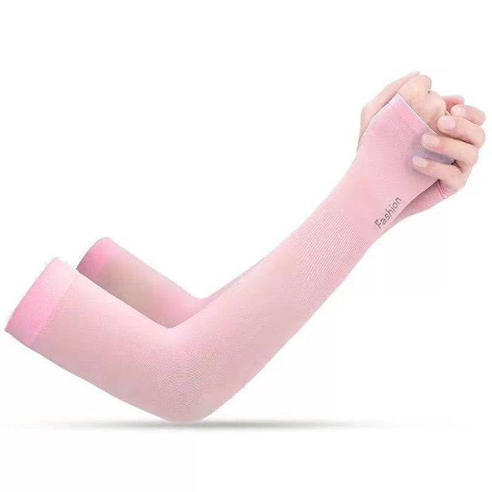 Unisex Cooling Ice Silk Sun Sleeves - Protection UV Bras mince Gardes pour le cyclisme extérieur