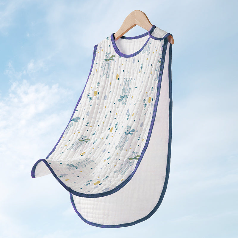 Cotton Gauze Sleeveless Vest Newborn Sac de couchage pour enfants