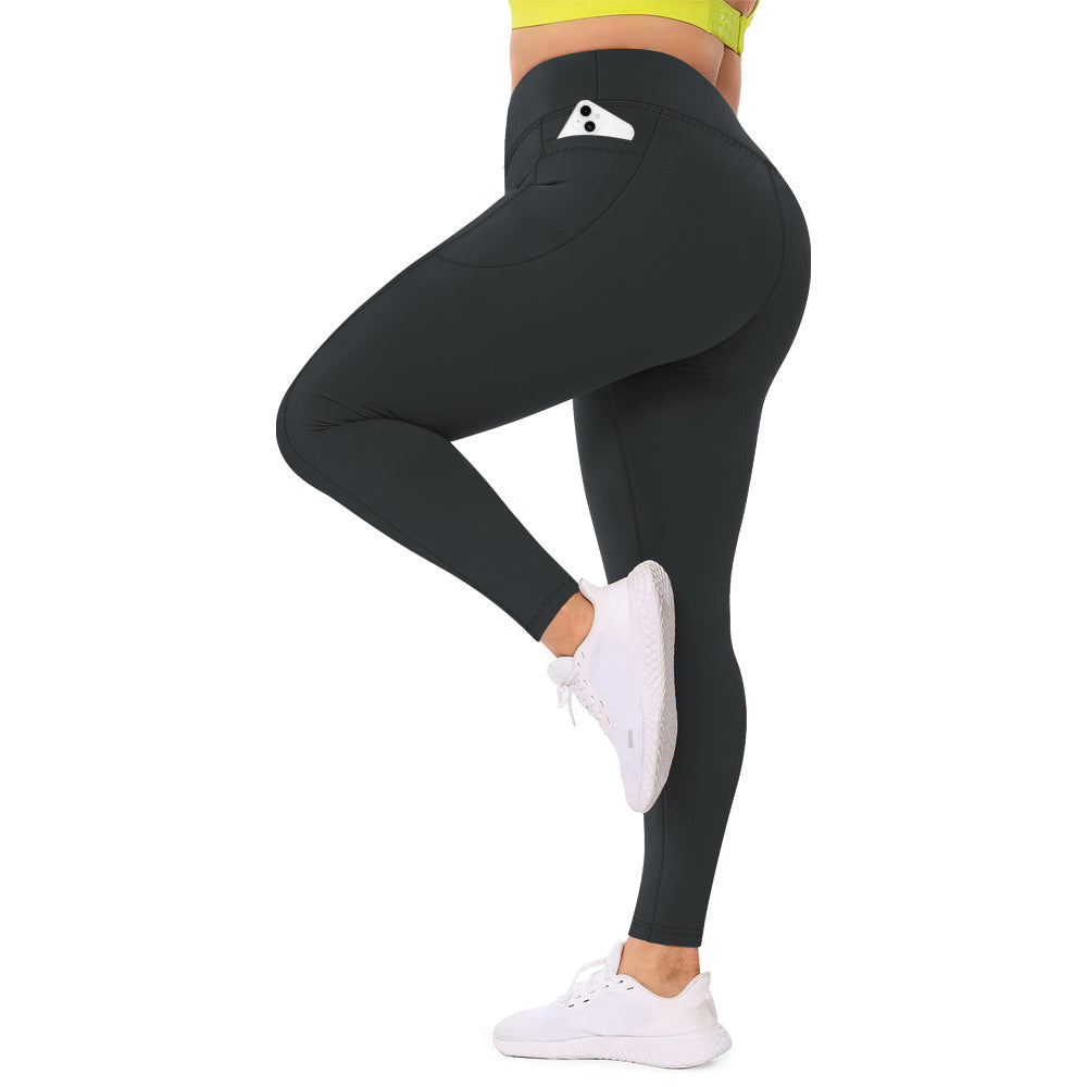 Code Européen Plus Taille Pantalon de Yoga Femmes 300kg Haute Taille Abdomen Européen Et American Sp