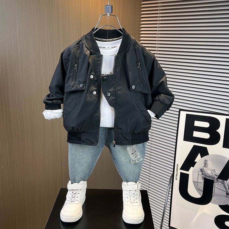 Veste de baseball mode style occidental pour garçons