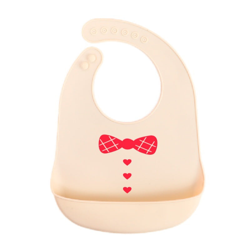Bébé dessin animé créatif imprimé silicone Bib