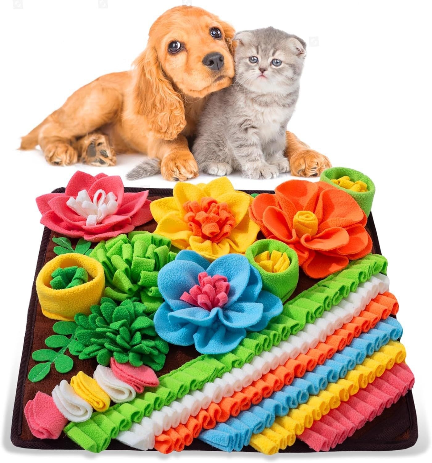 Animal chien à alimentation lente Sniffing Cat Nourriture Blanket Scent Training Mat Toy