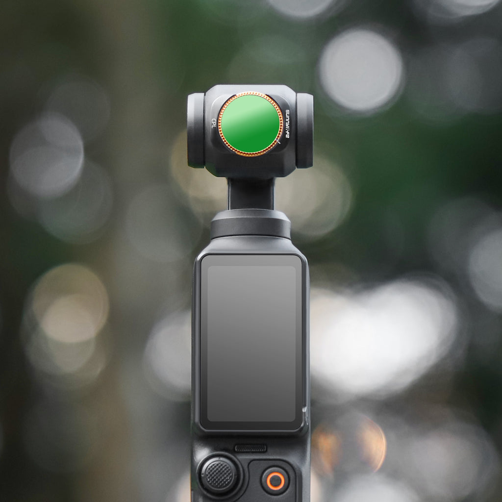 Filtre de polarisation métallique réglable à fixation magnétique portable