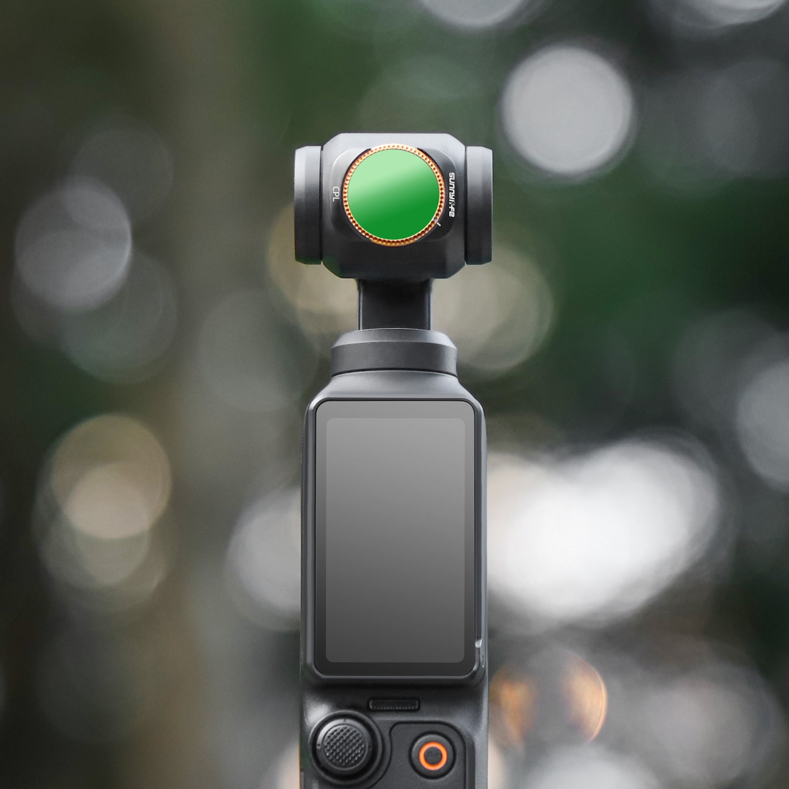 Filtre de polarisation métallique réglable à fixation magnétique portable
