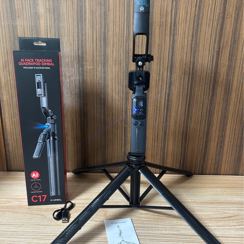 C17 Selfie Stick avec AI Face Tracking Bluetooth et Extendable Design Plus Tripod Functio