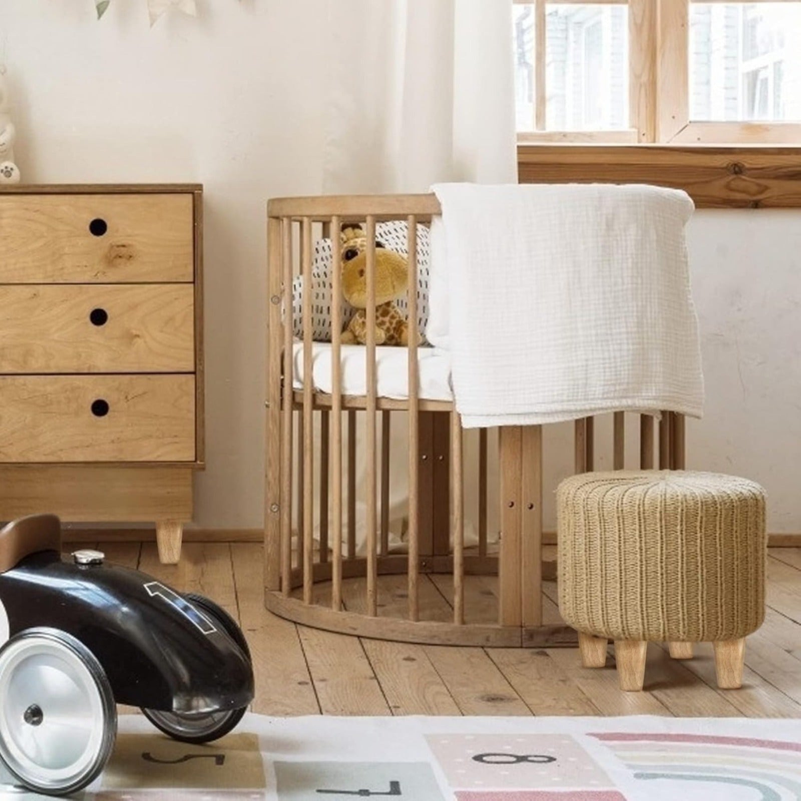 4 pieds de meubles en bois avec 28 vis