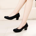 Printemps et automne été vieux Beijing vêtements chaussures femmes minces chaussures de travail noir chaussures haute
