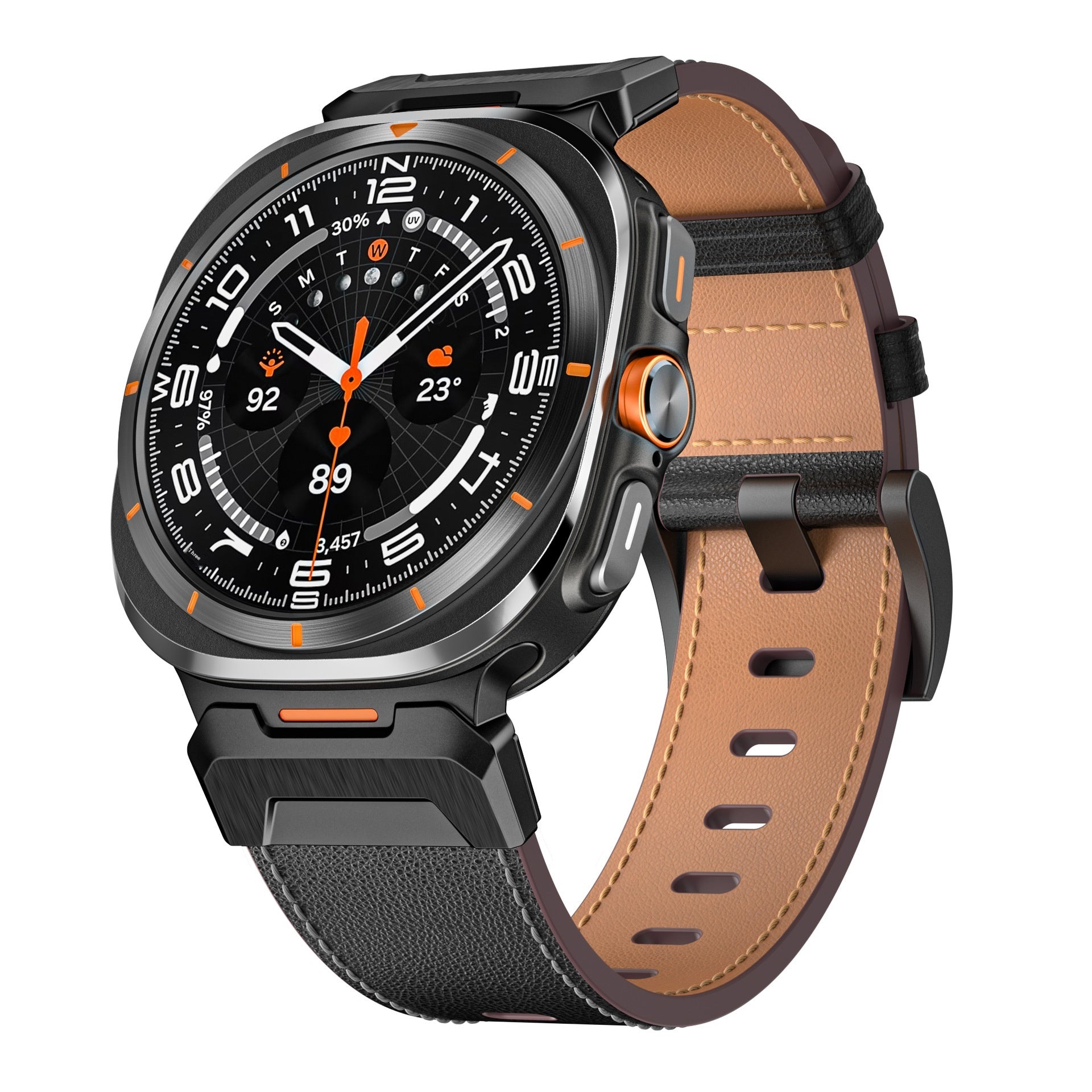 Montre applicable 7Ultra Crazy Horse modèle Bracelet en cuir
