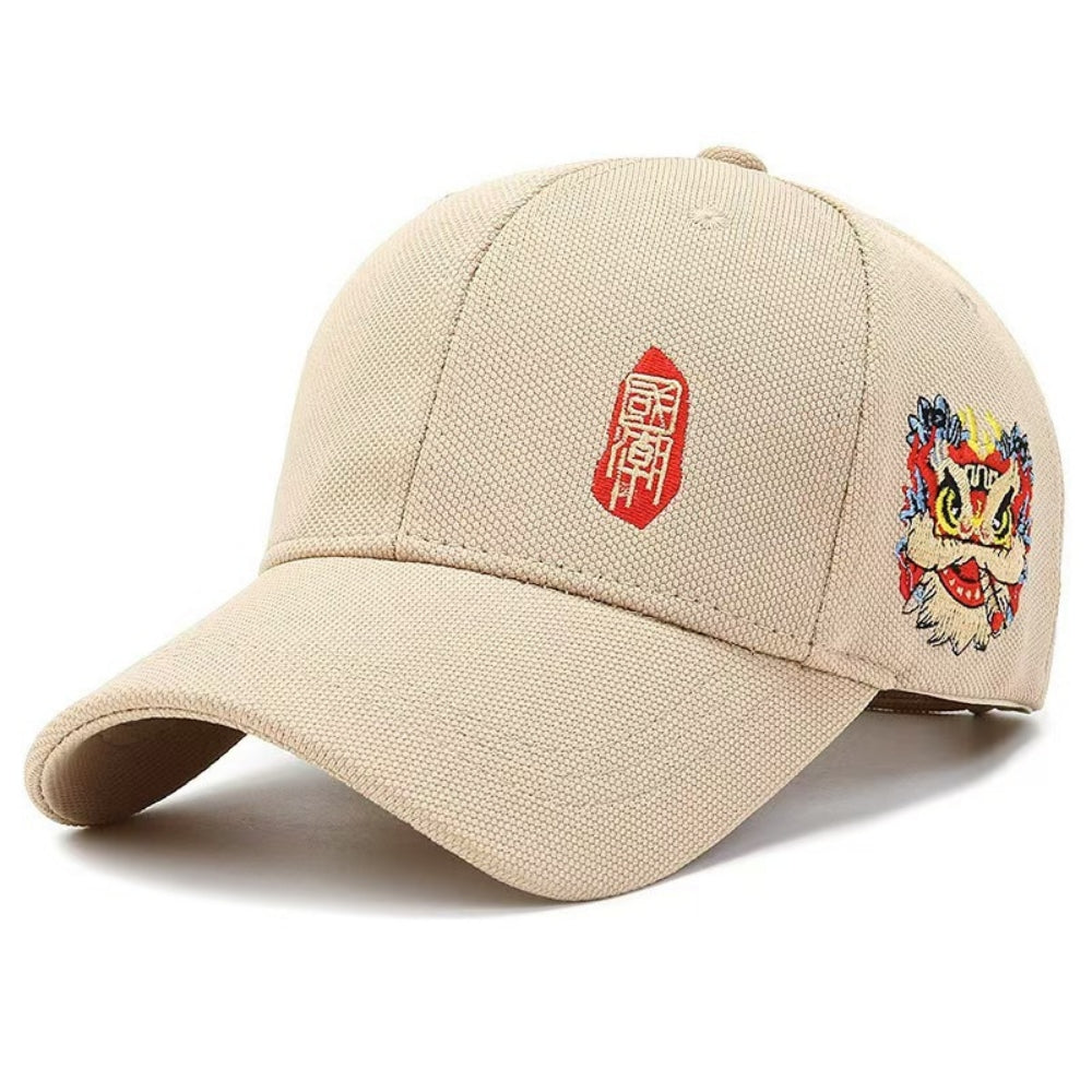 Tendance nationale Lion-pattern Casquette de baseball - Respirant Casquette de baseball dur pour le printemps et