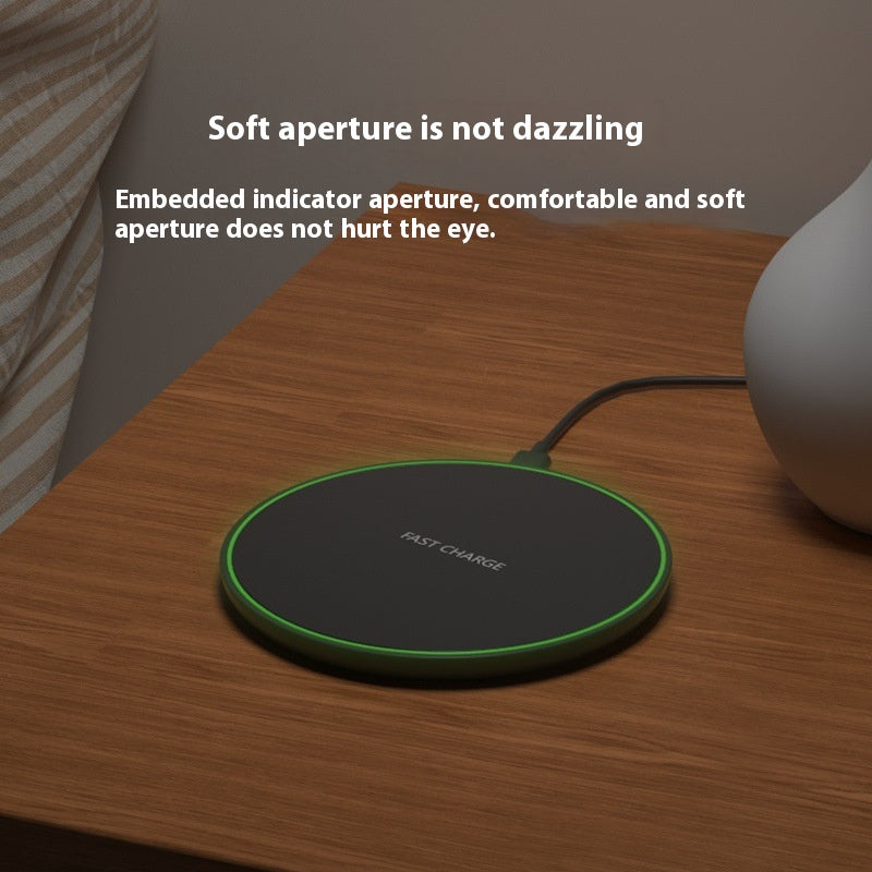 Ultra-thin Round Wireless Charger Desk Phone