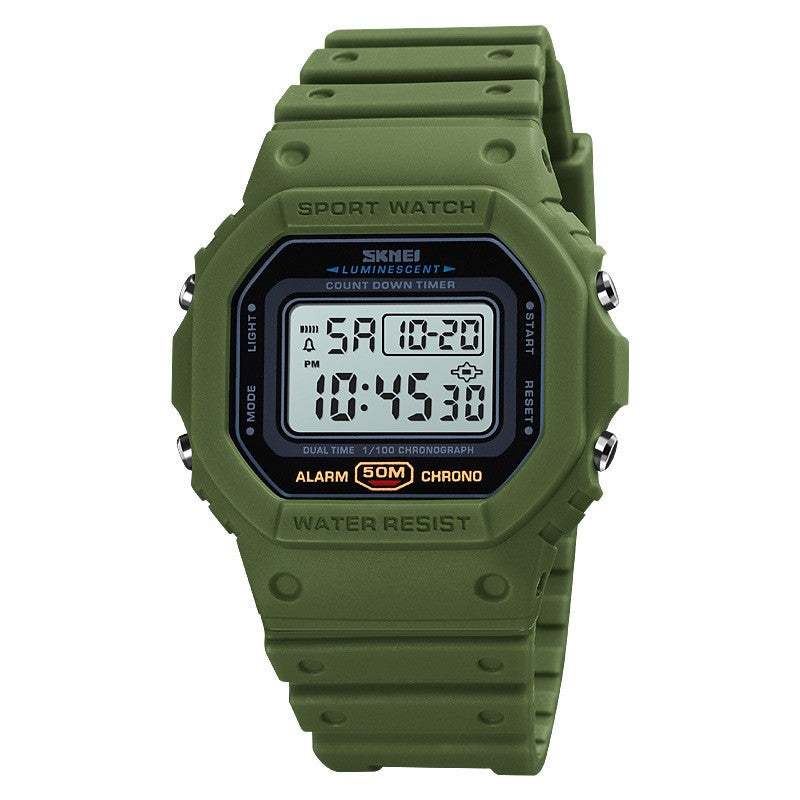 Montre électronique numérique Shockproof en plastique