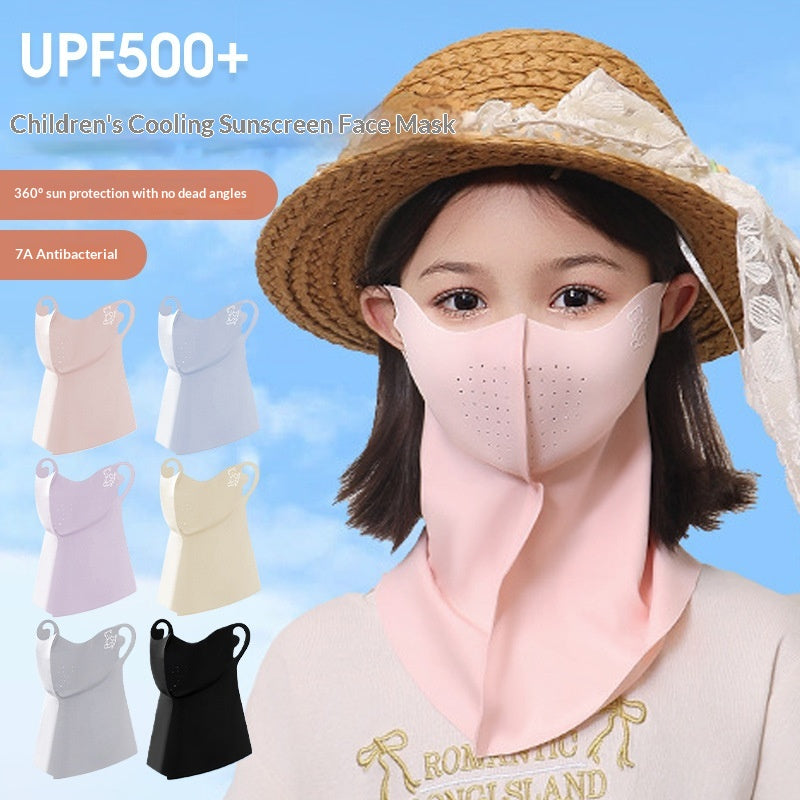Masque antibactérien pour enfants à demi-face solaire et protecteur de glace