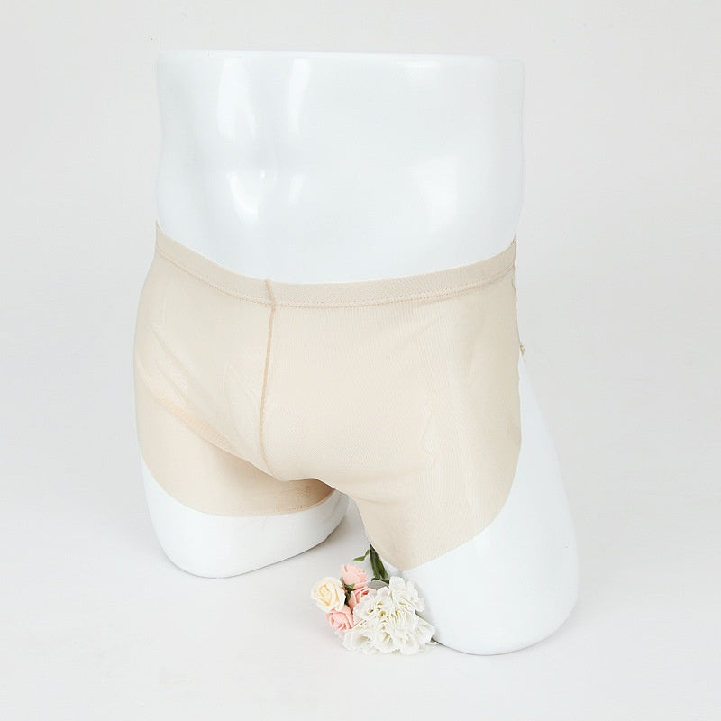 Boxer homme slips Sexy mince Mesh pantalons de sport