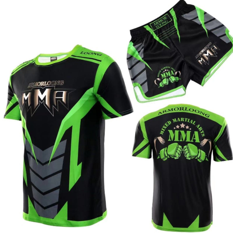 Sanda Formation Vêtements Boxing Fighting Boxing Tight vêtements de séchage rapide