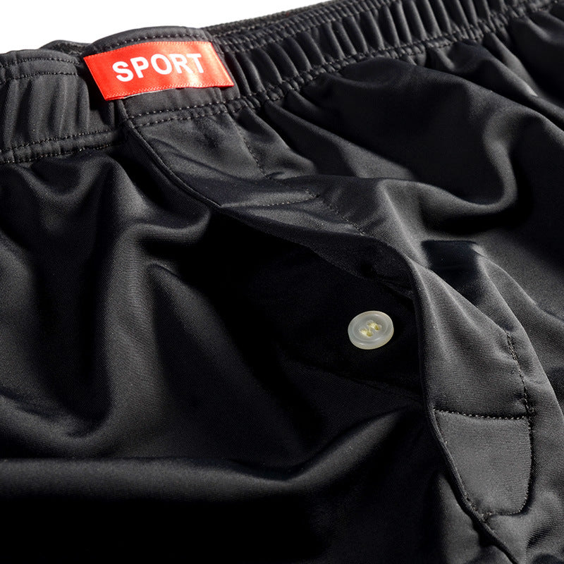Sous-vêtements pour hommes souples Tissu respirant Boxers en soie