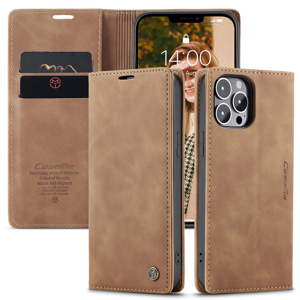Multifonctionnel Leather Magnetic Phone Case Card Flip Protective Cover