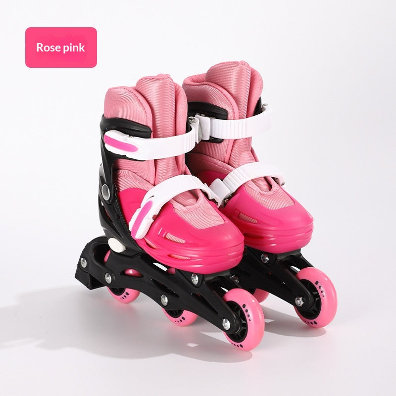 Ensemble complet de skate en ligne pour enfants avec des options de taille multi-réglables