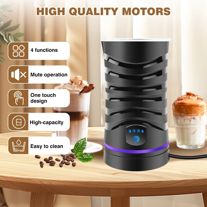 400W 4 en 1 Lait électrique Fromère et Steamer Chocolate Machine Contrôle de température 600ml