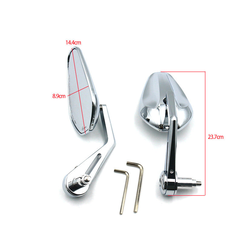 Poignée de moto miroir E-bike miroir de tête rétro