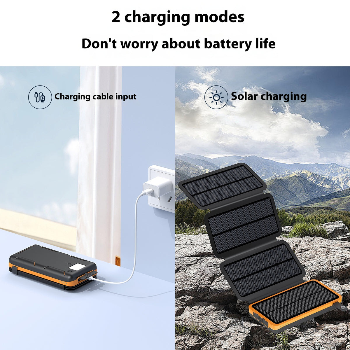 Source d'énergie solaire portable 25000 MA Grande capacité